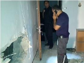 Zerstörtes Haus in Sderot (Foto: Facebook/IDF)