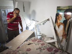 Zerstörtes Haus in Sderot (Foto: Reuters/MFA)