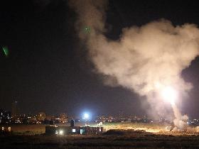 "Iron Dome" fängt eine Rakete aus dem Gazastreifen ab (Foto: MFA)