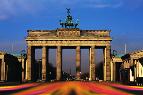 Germany, Berlin, Brandenburg gate at night (long exposure)