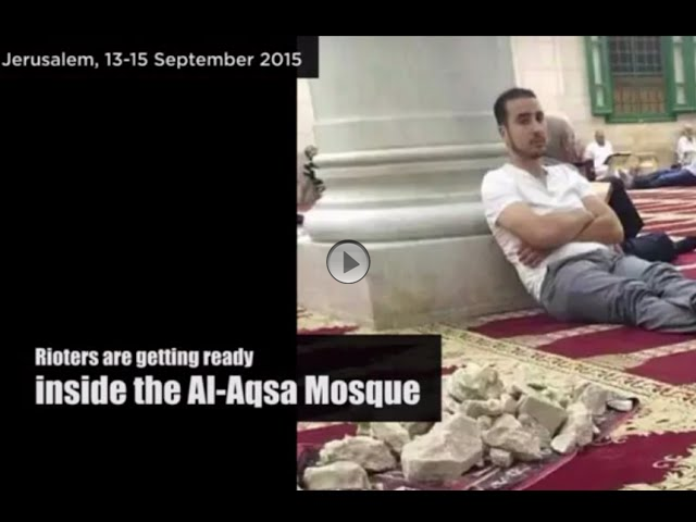Radical Islamist violence on Temple Mount in Jerusalem during the Jewish New Year