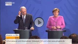 Deutsch-Israelische Konsultationen: Pressekonferenz von Merkel und Netanjahu am 16.02.2016