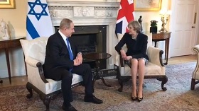 Premierminister Netanyahu und seine britische Amtskollegin May (Screenshot: GPO)