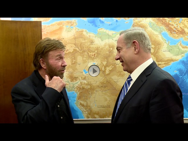 PM Netanyahu Meets Chuck Norris