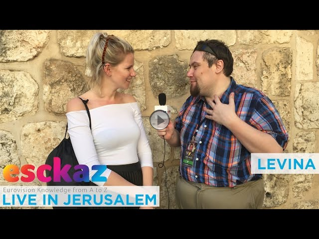ESCKAZ in Jerusalem: Interview with Levina (Germany) at Israel Calling