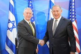 US-Verteidigungsminister Mattis und Premierminister Netanyahu (Foto: Amos Ben-Gershom/GPO)
