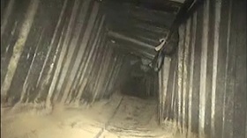 Der Tunnel vor seiner Zerstörung (Foto: IDF)